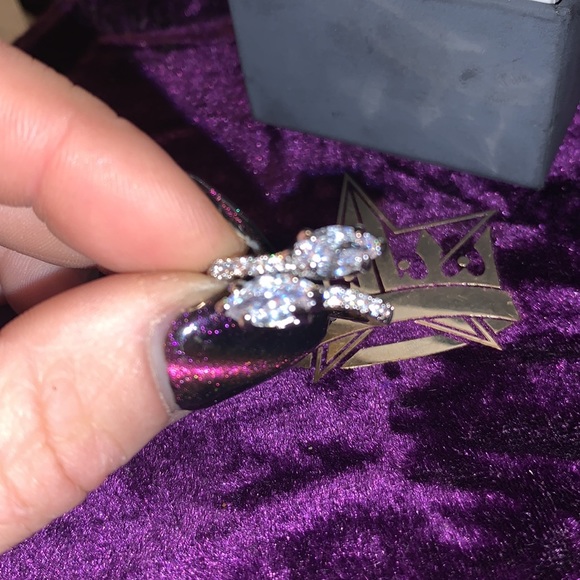 🧿2/$15🧿 NWT/NIB Clear Quartz Dual Snake🐍Silver Ring 7 - Picture 14 of 17